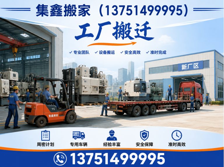 东莞市工厂搬迁展示图